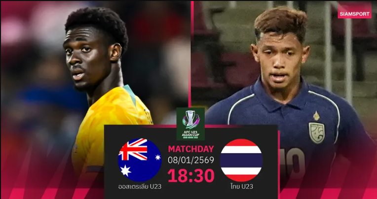 วิเคราะห์บอล ออสเตรเลีย U23 พบ ไทย U23 (8 ม.ค.69) : เชียร์แข้งช้างศึกมีแต้ม