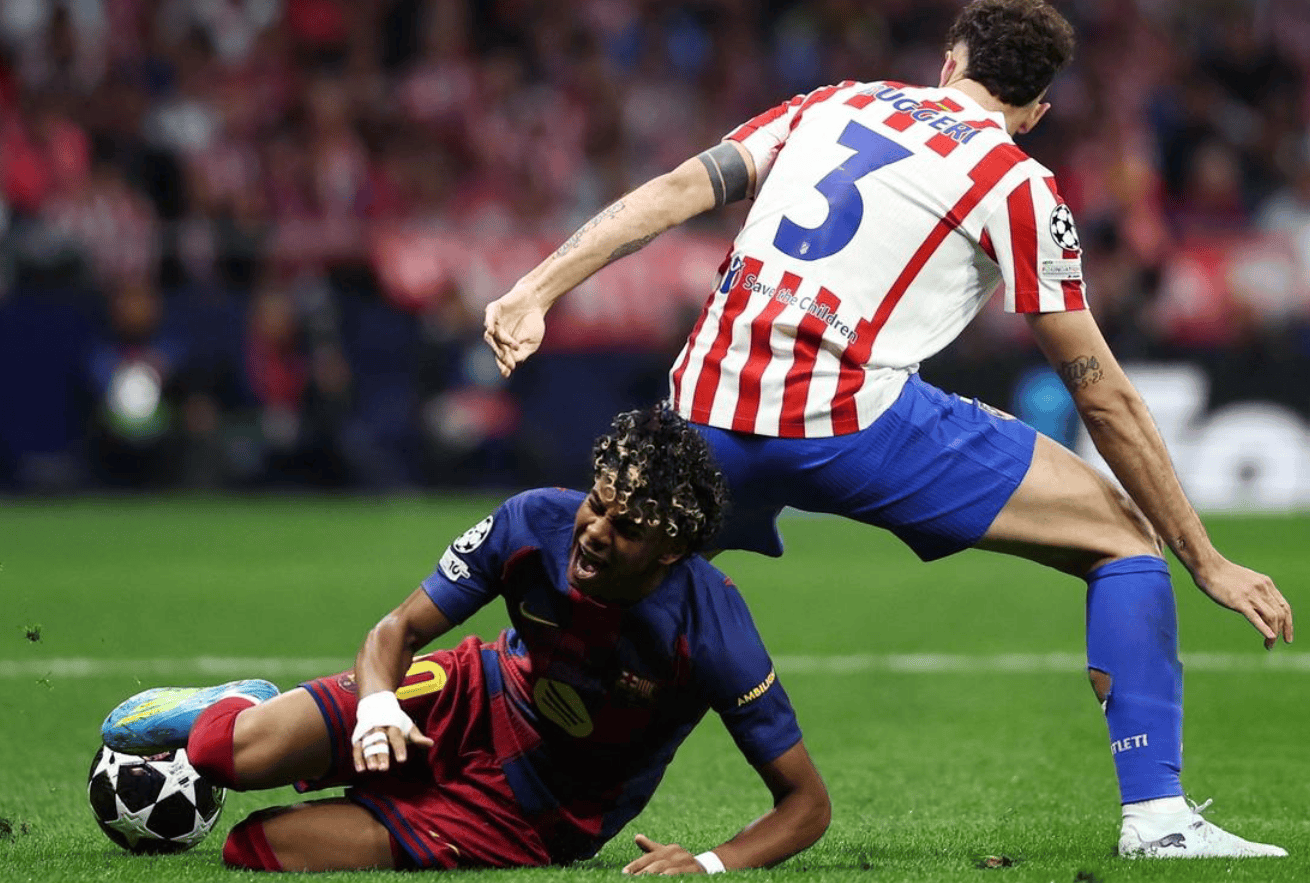 2-1!ใบแดง! บาร์เซโลน่าตกรอบ: แชมเปี้ยนส์ลีกออกแล้ว แอตเลติโก มาดริด บุกไป 4 อันดับแรก ยามาล สกอร์_เฟอแรน_ตอร์เรส_ออร์โม